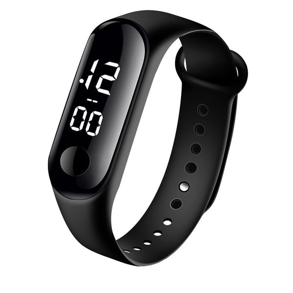 

men's led digital sports silicone direct, Slivery;brown