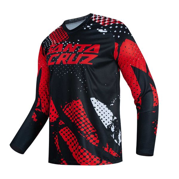 

2022new cycling clothing long sleeve t shirt men's downhill jerseys http mountain mtb offroad dh motorcycle jersey motocross fxr bike, White;black