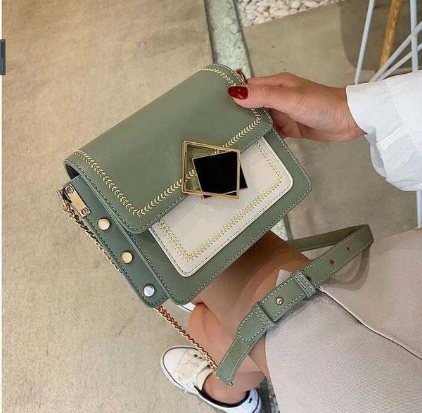 

hbp chain pu leather crossbody bags for women 2022 small shoulder simple special lock design female travel handbags