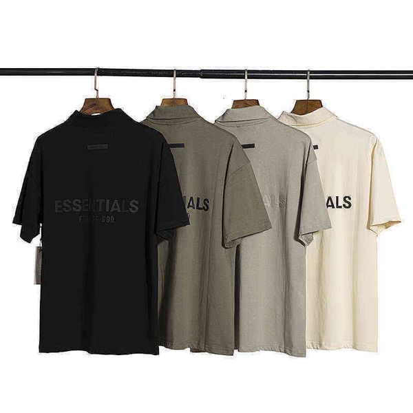 

essential multi thread fashion brand t shirts back silicone letter high street polo t-shirt trendy style printed solid fashionable summer br, White;black