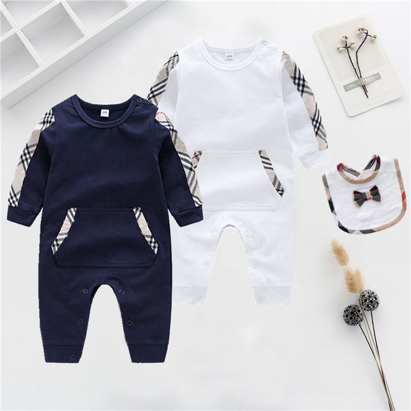 

baby rompers spring autumn boy clothes new romper cotton newborn baby girls kids designer lovely infant jumpsuits clothing, Blue