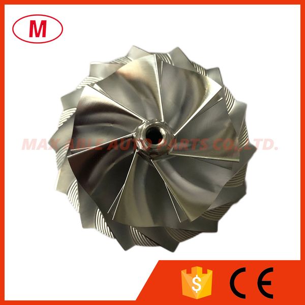 

hx40 66.90/92.00mm 7+7 blades forward high performance turbocharger turbo billet compressor wheel/milling for cartridge/chra/core