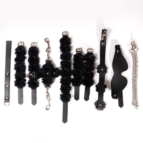 Giocattoli sexy per donna Uomo Coppia Gioco per adulti Kit BDSM erotico in pelle Bondage Manette Set Bdsm SM