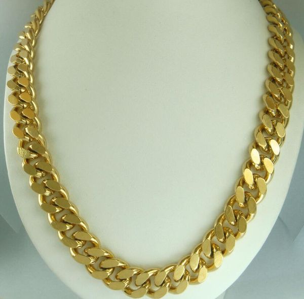 

14k chain width 13mm gold plated necklace on both sides 60cm, Silver