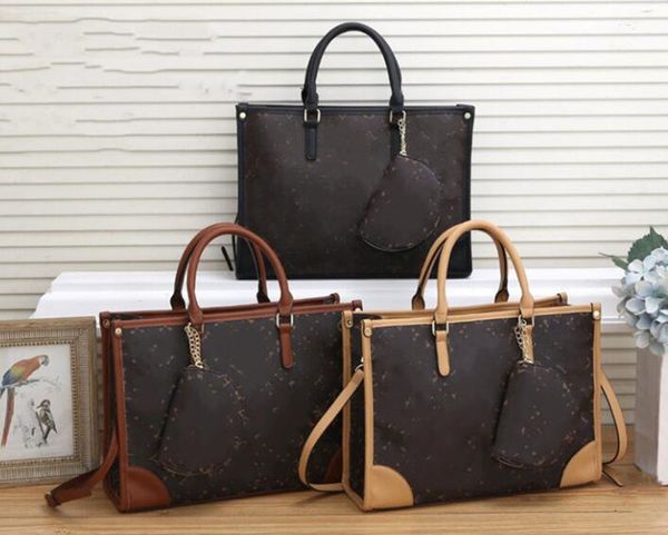 

designer onthego bags totes handbags on the go crafty bag women pu shoulder crossbody monograms wallet lady messenger 2pc tote luxurys vutto