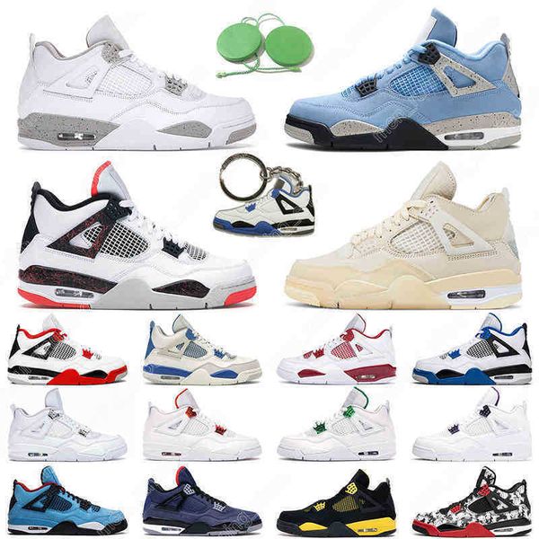 

7-13 4 nostalgia basketball shoes men women 4s red thunder university blue white oreo black cat outdoor mens trainer