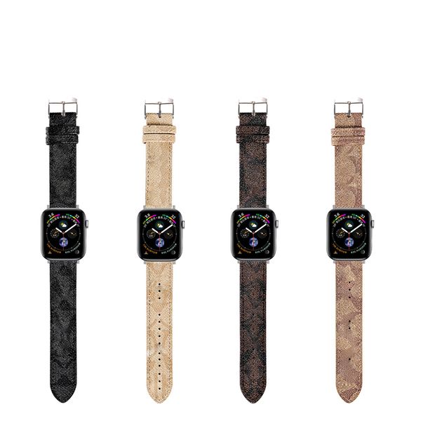 Cinturino in vera pelle di mucca per cinturini per cinturini Apple Watch Serie cinturini per smartwatch 1 2 3 4 5 6 7 S1 S2 S3 S4 S5 S6 S7 SE 38 mm 40 mm 41 mm 45 mm Designer Smart