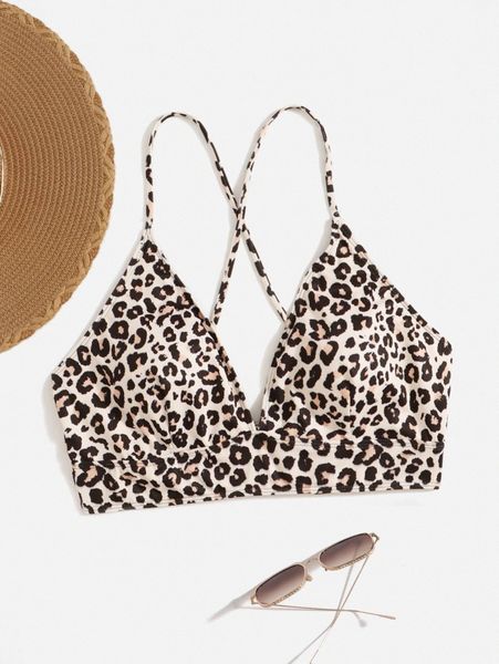 

plus leopard print bikini l5wn#, Black