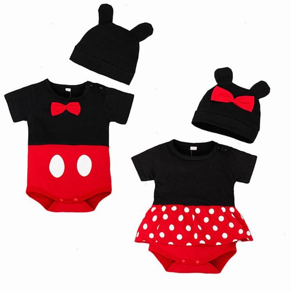 

cartoon infant cotton clothing rompers summer short sleeve jumpsuit muslin baby girls hat suit set kids climbing suits, Blue