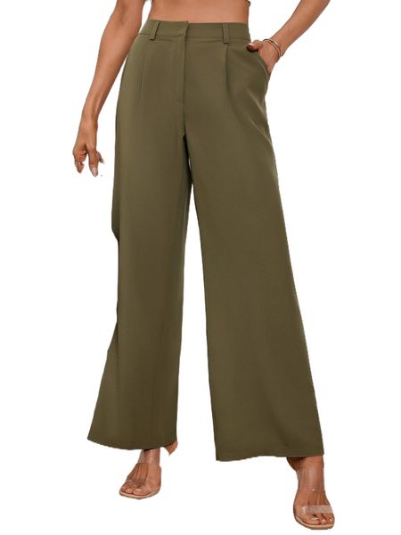 

high waist wide leg pants s7si#, Black;white