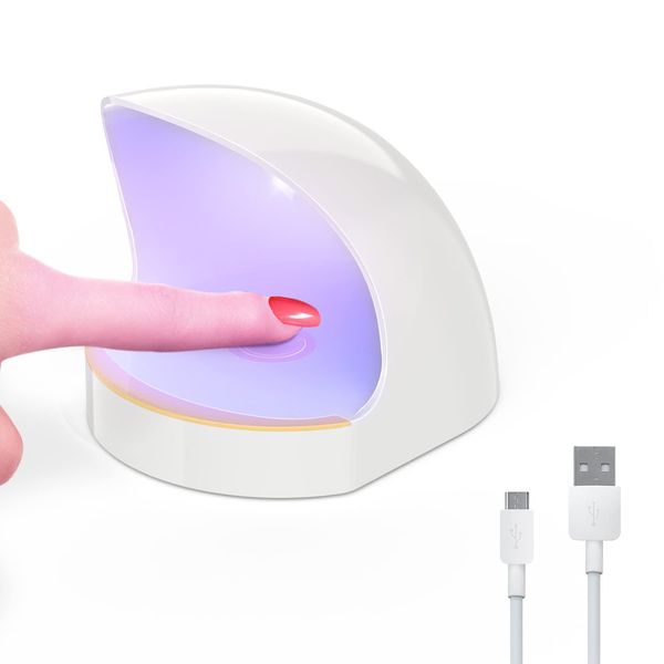 Lâmpada de unha CNSUNWAY UV para unhas de gel iluminagem de novidades 60s Smart Timing Secador de unhas 16W Mini -géis LED lâmpadas LED com kit de unha portátil de uvs de políquete USB ferramentas portáteis de arte