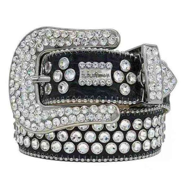 

luxurys fashion designer belt bb simon men's ladies sparkling diamond black base blue white multicolor, Black;brown