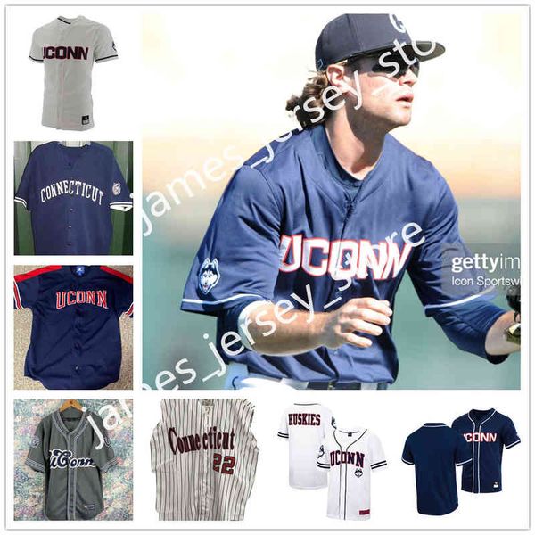 

xflspcollege custom uconn huskies college baseball jersey 18 jack sullivan 20 brendan o'donnell 21 reggie crawford 22 ian cooke 23 sam, Black