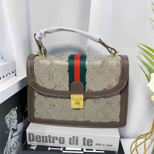 

68% off new old flower small square fashion trend hand texture double-layer single shoulder messenger bag women's bag