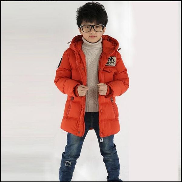 INS Baby Boys Winter куртка с капюшоном 3-11 лет Детский парк плюс толстый взрыв M