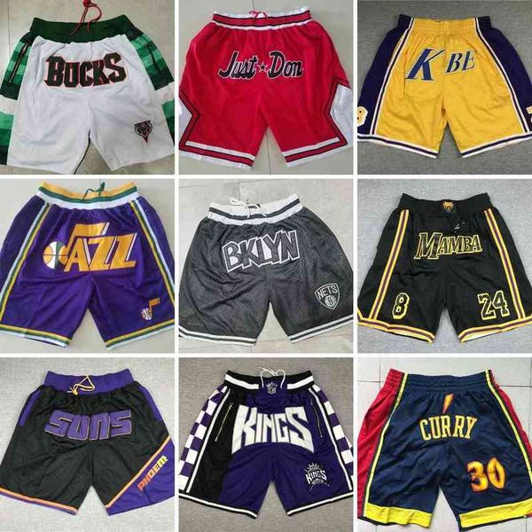 

mens casual sports shorts sportwear just don basketball breathable gym training beach pants zipper pocket camisetas balonces stitched, White;black