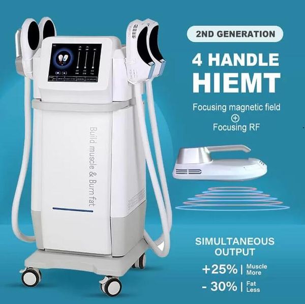 

body sculpting emslim neo fat burner machine ems muscle stimulator electromagnetic sculpt em-slim build muscles weigh reduce 4 handles with