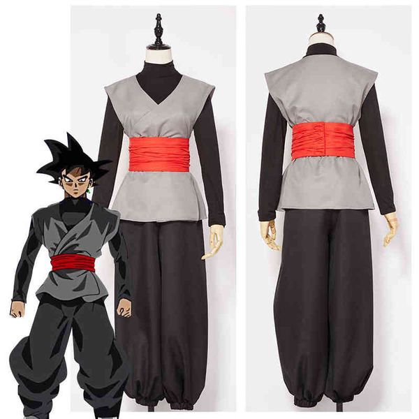

in stock super son goku black zamasu kai cosplay come outfit t220808, Black;red