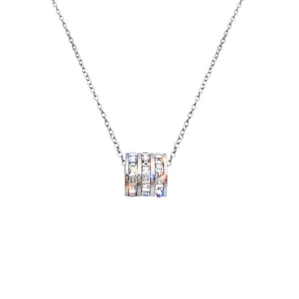 Colares pendentes clássicos de titânio aço de aço pequeno colar coreano para mulheres jóias de moda Chain de luxo de luxo Clavicle's Clavicle's ch CH