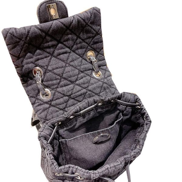 

2022vintage mini denim designer backpack bags quilted aged fashion trends luxury designer large capacity womens sho244q