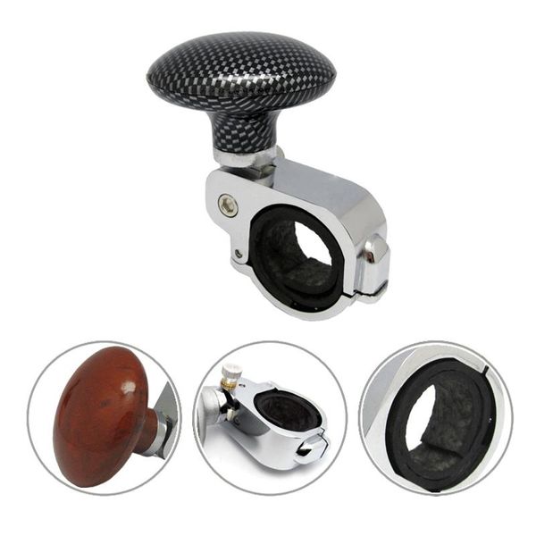 Lenkrad Deckung universeller Autokugel Verstellbare Assistent Metall Spinner Knopf Rotation Griff Stange Ballstiefer -Deckung