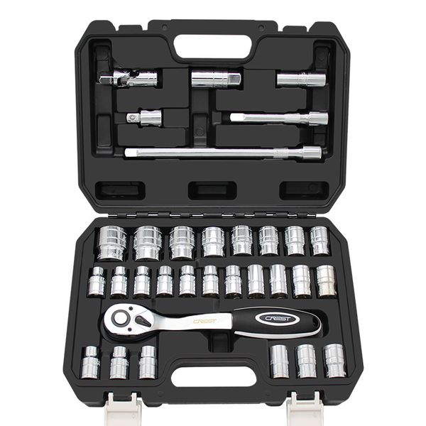 

sleeve tool set big flying ratchet fast wrench car repair multifunctional combination auto repair car 32-piece set(the logistics price pls c