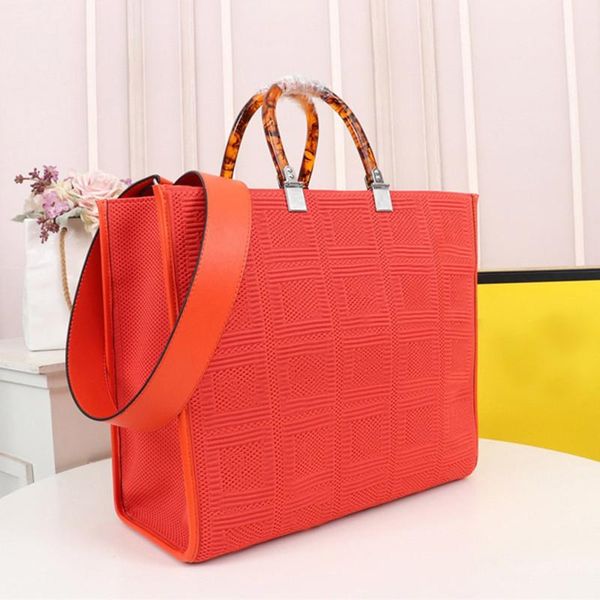 

purple vintage handbags shopping bag women luxury fashion handbag mesh cloth material amber double handle design