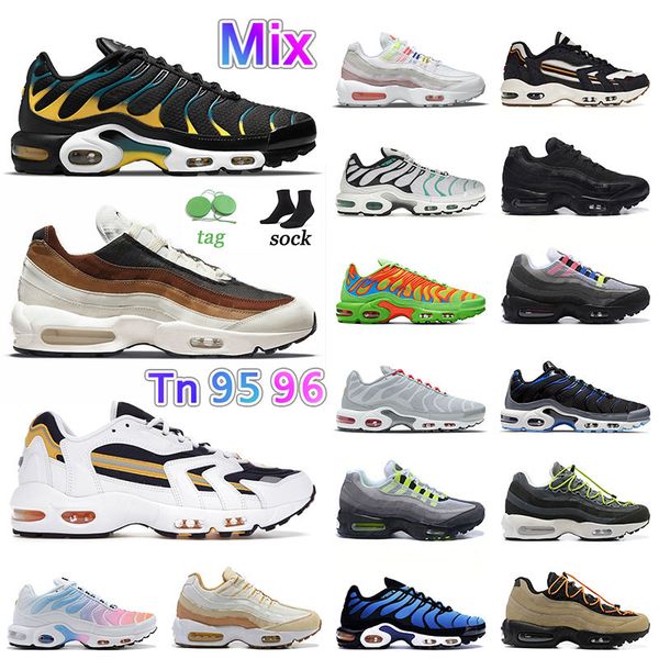 

tns 95 96 mens womens running shoes tn plus 95s summer outdoor warking hiking sports sneaker magic ember black teal yellow metallic gold sne