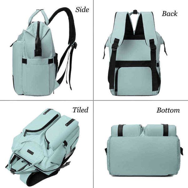 NXY Schultaschen Neue Oxford Frauen Rucksäcke Multifunktions Damen Wasserdichte Schulter Rucksack Große Kapazität Mama Baby Wickeln Windel 220802