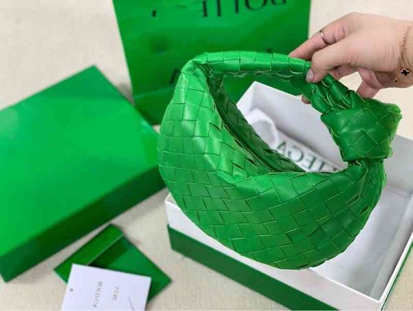 

jun's venetas designer bottegas handbags woven bag 2022mini dumpling pillow knot leather hand armpit women's handbag 38u4