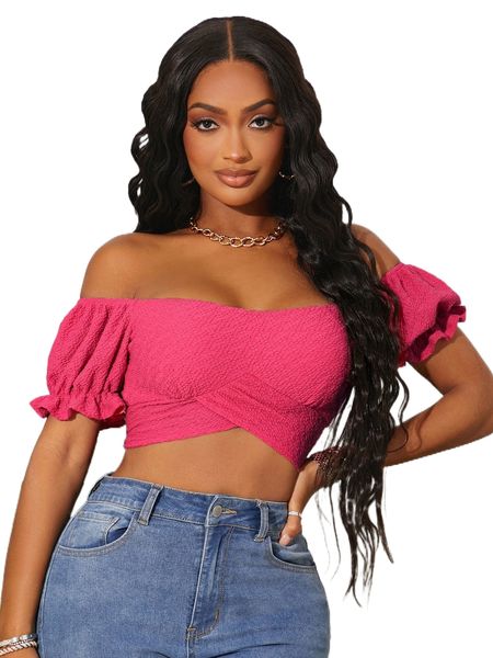 

sxy off the shoulder tie back tee k7la#, White