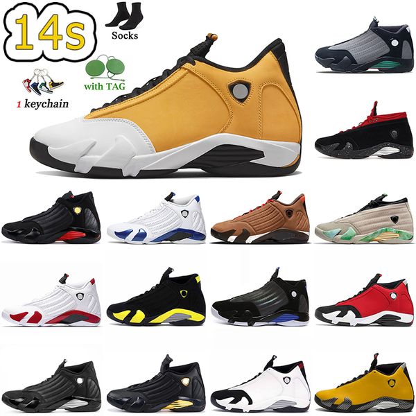 

14s ginger jumpman 14 mens basketball shoes fashion particle grey alternate thunder winterized fortune hyper royal se black gym red lipstick