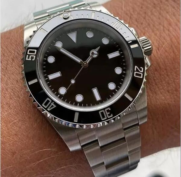 

selling fashion men's watch new's upgrade submarine series ceramic rotating bezel sapphire glass stainless steel bracelet automati, Slivery;brown