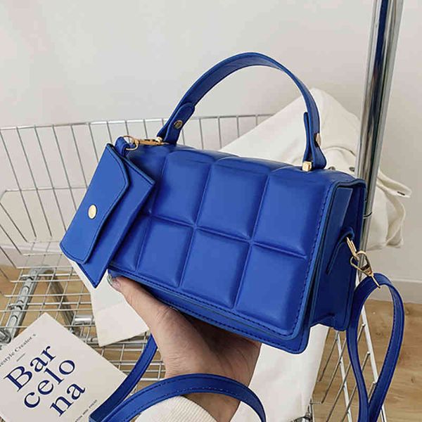 

the new designer handbags 2022 fashion crossbody shoulder bags for women small flap msenger bag clutch plaid pu leather female handbag with