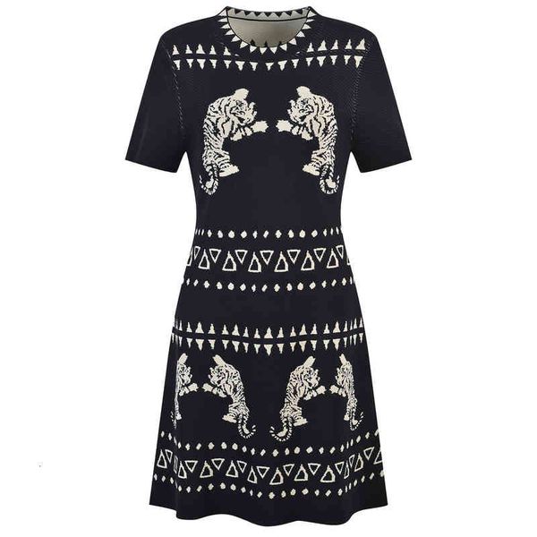 

two piece dress temperament french dress women's summer cute cartoon jacquard slim hip wrap skirt 85lm, White