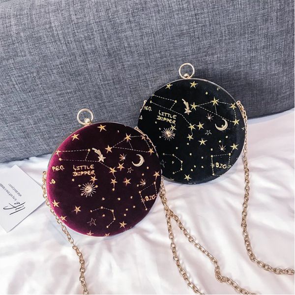 

velvet luxury designers mini handbags for women fashion girls female casual shoppers starry sky lipstick evening crossbody bags 220616