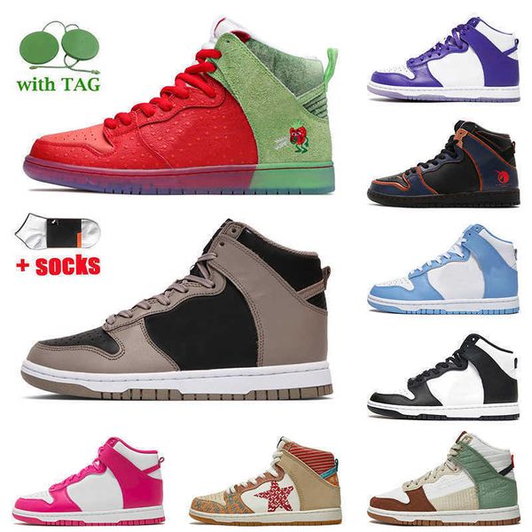 

designer mens sb high running shoes platform moon fossil strawberry cough black white varsity purple what the all-star women skate