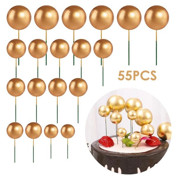 Altre forniture per feste festive Pezzi di schiuma a forma di palla Cake Topper Decorativo Compleanno Dessert Puntelli Decorazione FornitureAltro