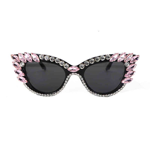 

sunglasses fashion diamond glasses lady, Black