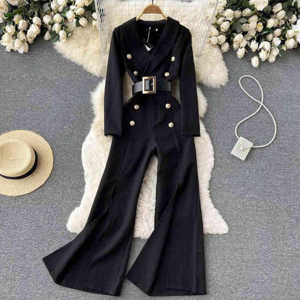

women's jumpsuits & rompers spring dress goddess straight legged pants 2022 podw, Black;white