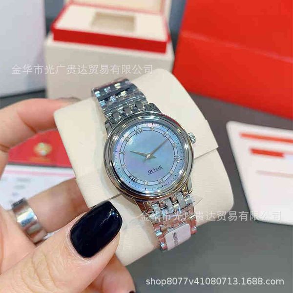 

luxury fashion watches for mens mechanical wristwatches omga diefei series goddess essential item ice blue women's watchdesigner watch, Slivery;brown