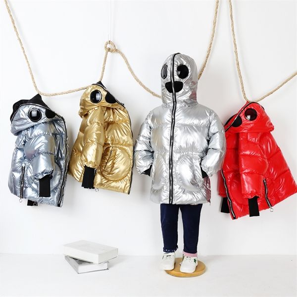 

winter fashion kids white duck down jackets for boys girls casual eyewear coat children's down jacket lj201130, Blue;gray