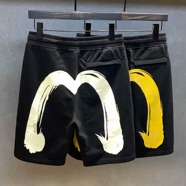 

luxury designer summer thin baofushen pants men's large m printed five point guards pants loose casual sports shorts large pants q9u1, White;black