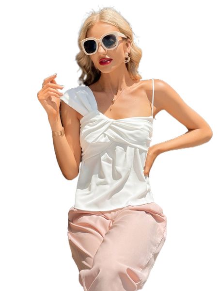 

asymmetrical neck twist k8vg#, White
