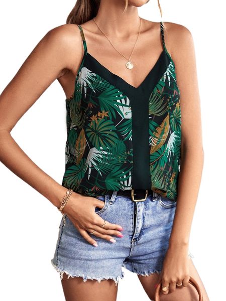 

tropical print cami 17oz#, White