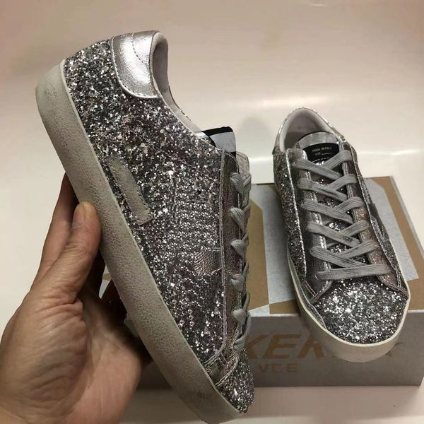 

golden sneaker hi metallic casual shoes classic do old dirty shoe superstar snake skin heel suede cream sole women man white leather plaid, Black