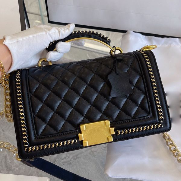 

luxury designer bag handbag ladies classic flap solid color rib premium brand large capacity cosmetic bags coin purse shoulder bag