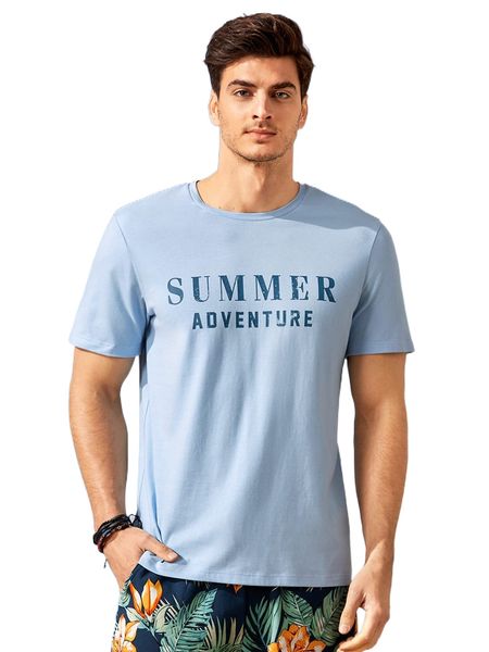 

men letter graphic tee o8za#, White;black