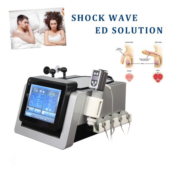 Massageador de corpo inteiro Smart Tecar Wave 3 em 1 Máquina de terapia de ondas de choque EMS Estimulação de relevo da dor ED Tratamento ED