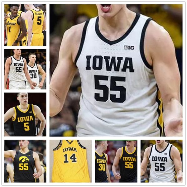 

a3740 custom 2020 iowa hawkeyes 23 josh ogundele kris murray keegan murray 11 tony perkins jack nunge basketball stitched jersey ncaa colleg, Black